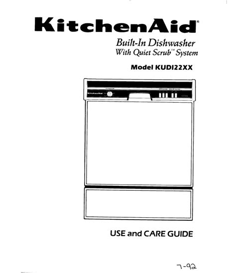 Kitchenaid Dishwasher Repair Manual Ebook Epub