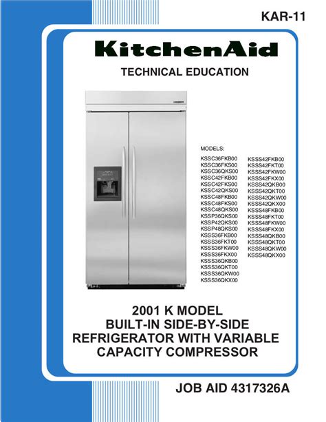 Kitchenaid Superba Refrigerator Manual Ebook Kindle Editon
