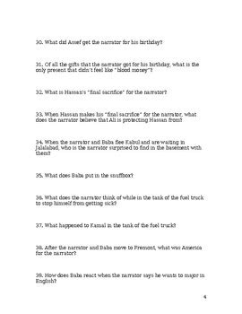 Kite Runner Short Answer Key Kindle Editon