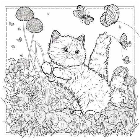 Kitten Pictures to Color for Days on End!