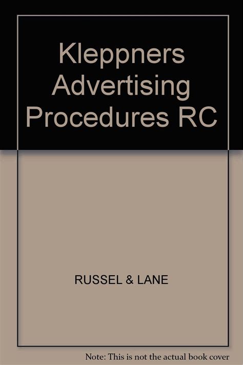 Kleppners Advertising Procedure Ebook Reader
