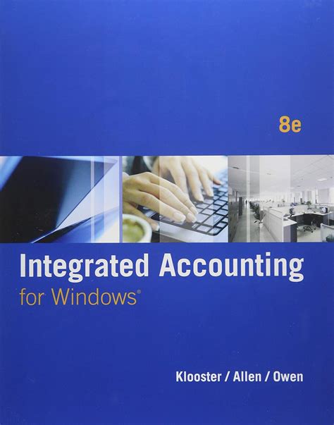 Klooster Allen Integrated Accounting Answers Kindle Editon