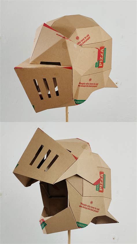 Knight Helmet Cardboard Template