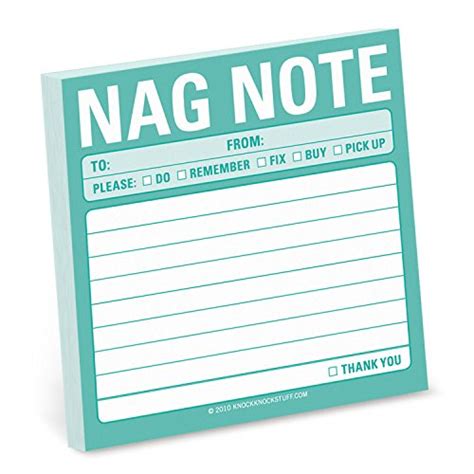 Knock Knock Nag Note Sticky Notes Simple Stickies Epub