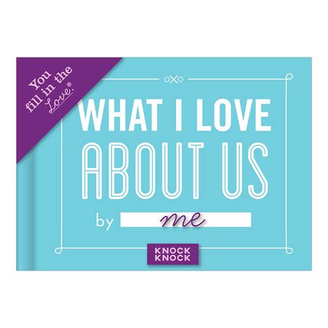 Knock Knock What I Love about Us Fill in the Love Journal Doc