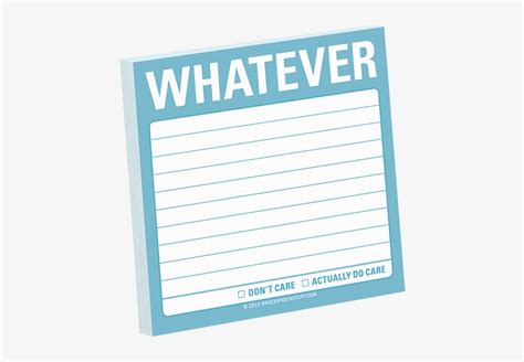 Knock Knock Whatever Sticky Notes PDF