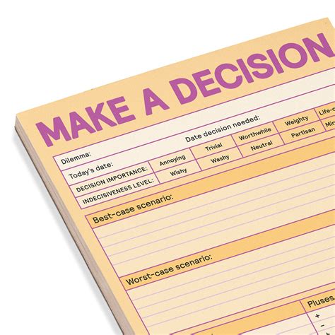 Knock Make Decision Pad Doc