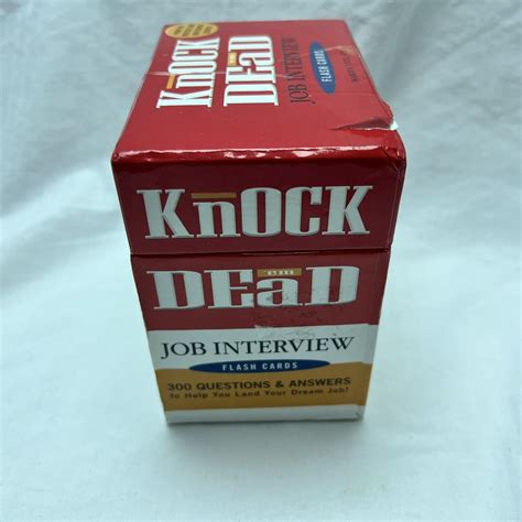 Knock em Dead Job Interview Flash Cards 300 Questions & Answ Epub