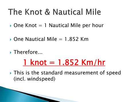 Knots and Kilometers: A Comprehensive Guide