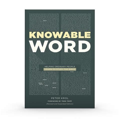 Knowable Word Helping Ordinary People Learn to Study the Bible Doc