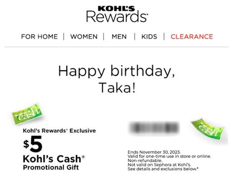 Kohl's Birthday Gift: An Exclusive Celebration of Personalization and Rewards