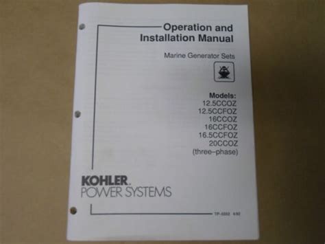 Kohler Power Systems Operation And Maintenance Ebook PDF