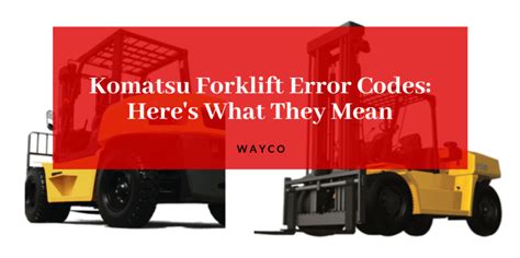 Komatsu Forklift Electric Fault Codes Ebook Epub