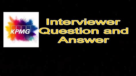 Kpmg Interview Questions And Answers PDF