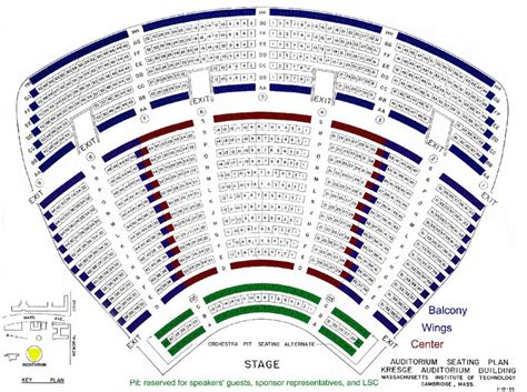 Kresge Auditorium Seating Chart With Seat Numbers