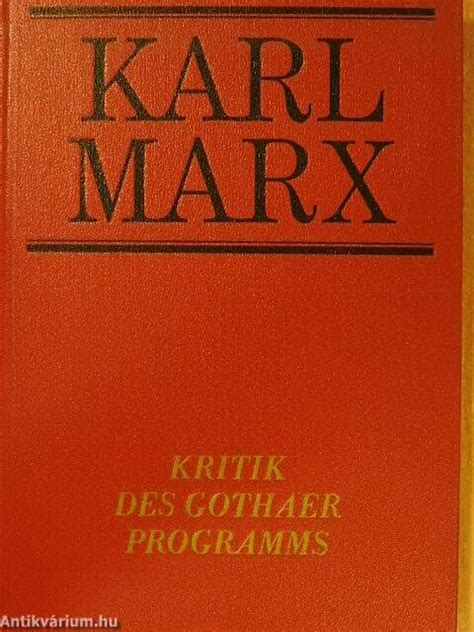 Kritik des Gothaer Programms German Edition Reader