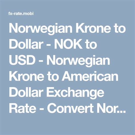 Krone to Dollars Converter: Convert 10000000 NOK to USD