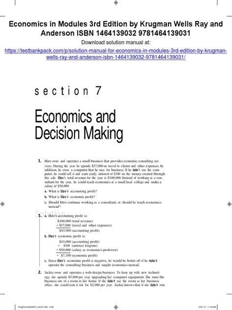 Krugman Economics 3rd c2013 txtbk Ebook - finedrafts Kindle Editon