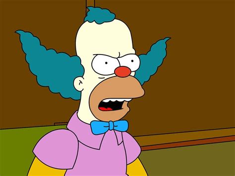 Krusty's wig is made of human hair.