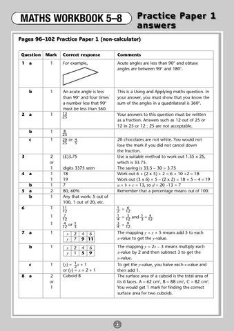 Ks3 Maths Paper 1 Answers Bing Doc