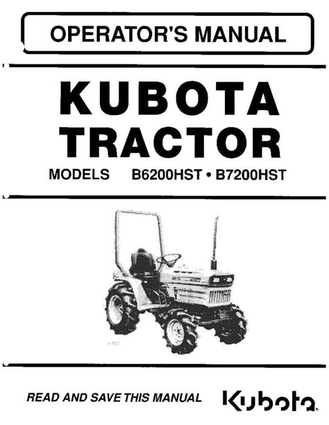 Kubota B7200 Service Manual Download Ebook PDF