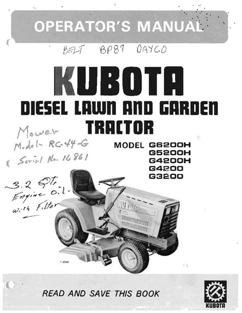 Kubota G5200 Service Manual Ebook Kindle Editon