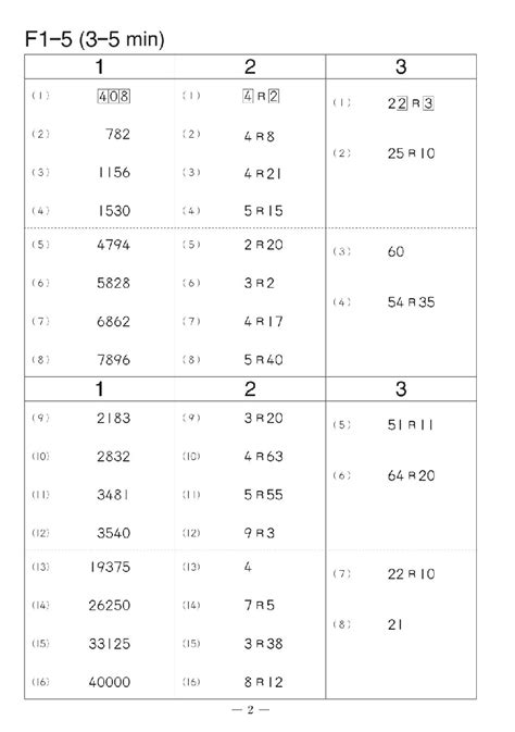 Kumon Answer Key Level Doc