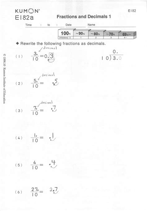 Kumon Answers Level F Math Reader