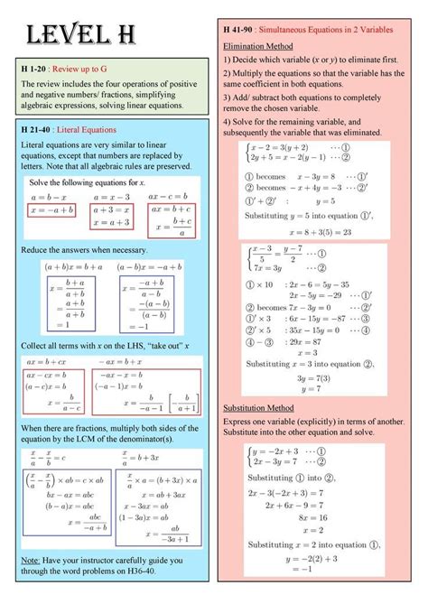 Kumon Level H Solution Book Reader