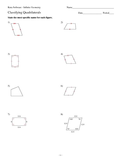 Kuta Software Infinite Geometry Classifying Quadrilaterals Answers Kindle Editon