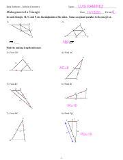 Kuta Software Midsegment Of A Triangle Answers Doc