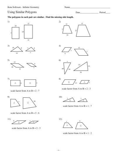 Kuta Software Using Similar Polygons Answers Key Doc