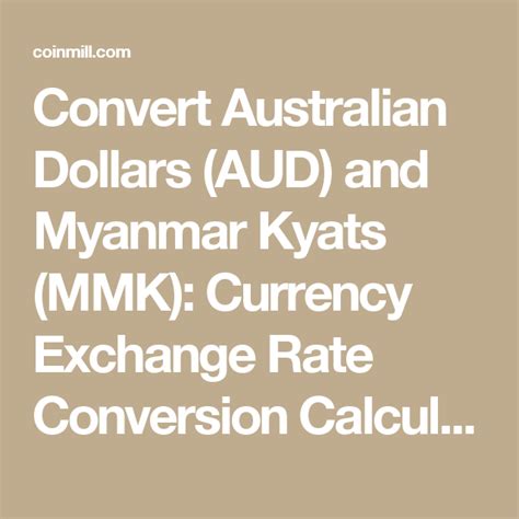 Kyats to Dollars: A Currency Converter Extravaganza!