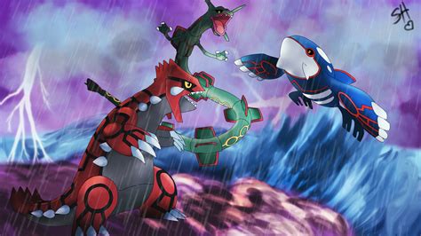 Kyogre, Groudon, & Rayquaza: The Legendary Trio of the Weather