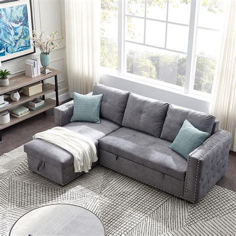 L-Shaped Couch with Pull-Out Bed: The Perfect Solution for Space-Saving Comfort and Style