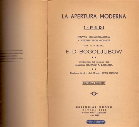 LA APERTURA MODERNA 1-P4D Ebook Reader