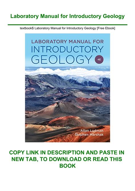 LABORATORY MANUAL FOR INTRODUCTORY GEOLOGY ANSWER KEY Ebook Kindle Editon