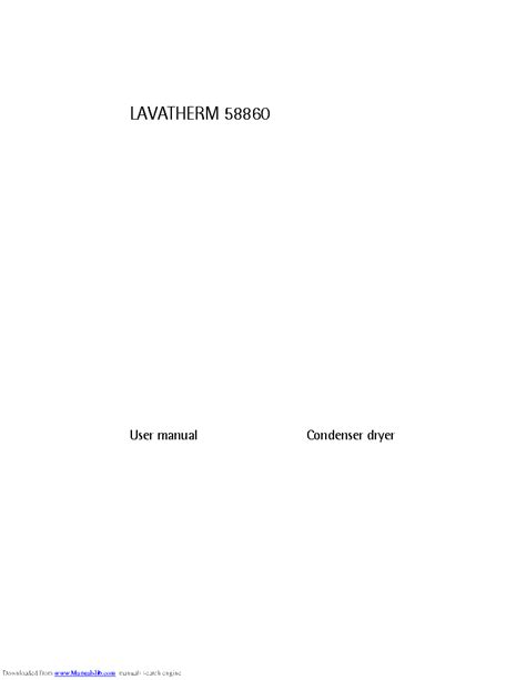 LAVATHERM REPAIR MANUAL Ebook Doc