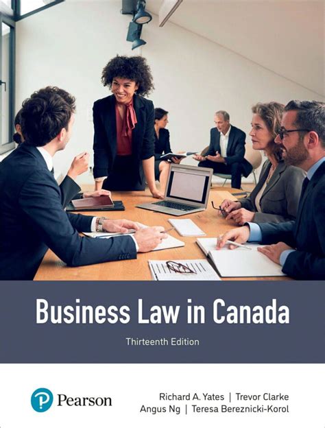 LAW AND BUSINESS ADMINISTRATION IN CANADA 13TH ED  PDF BOOK Reader