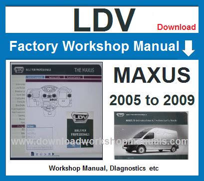 LDV MAXUS WORKSHOP MANUAL Ebook Doc