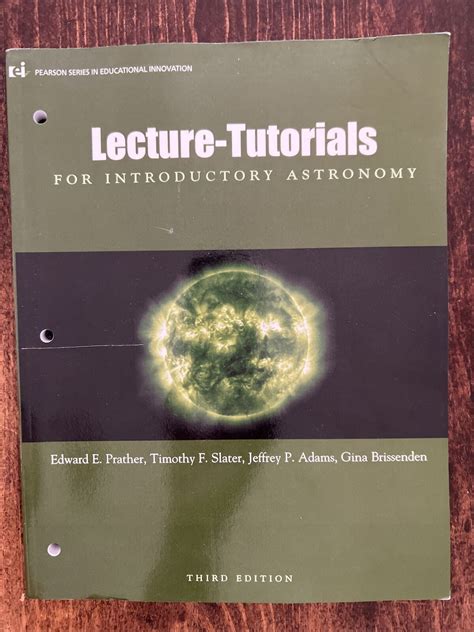 LECTURE TUTORIALS FOR INTRODUCTORY ASTRONOMY THIRD EDITION Ebook PDF