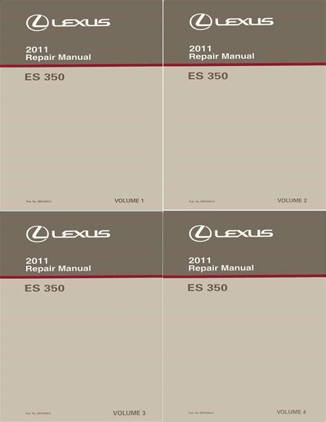 LEXUS ES350 SERVICE MANUAL Ebook Kindle Editon