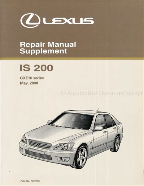 LEXUS IS200 REPAIR MANUAL PDF Ebook Doc