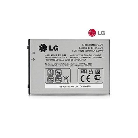 LG LGIP 400N Battery Optimus Puccini PDF