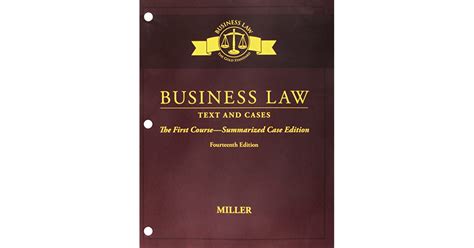 LMS Integrated MindTap Business Law 1 term 6 months Printed Access Card for Miller s Business Law Text and Cases An Accelerated Course 14th Epub