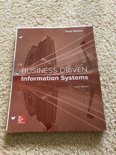 LOOSE LEAF BUSINESS DRIVEN INFORMATION SYSTEMS Epub