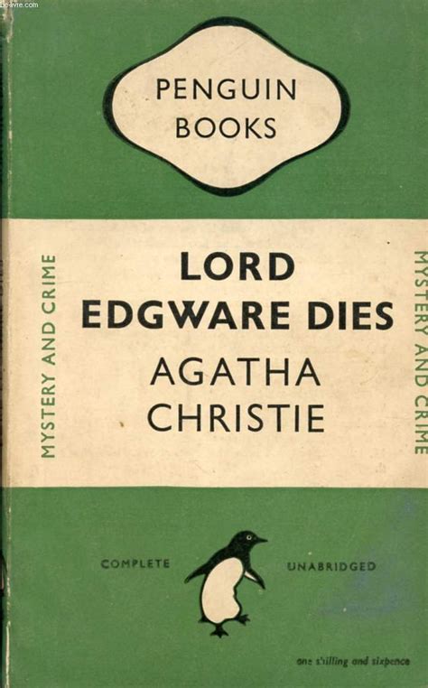 LORD EDGWARE DIES PENGUIN BOOKS NO 685 Reader