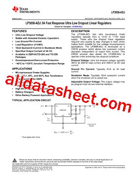 LP3856ES-ADJ/NOPB