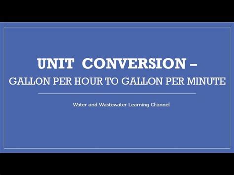 LPH to Gallons Per Hour: A Comprehensive Conversion Guide