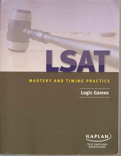 LSAT Mastery and Timing Practice Logic Games Kaplan Kindle Editon